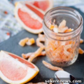 Sweetened Grapefruit Strips 6 Candied Grapefruit Zest