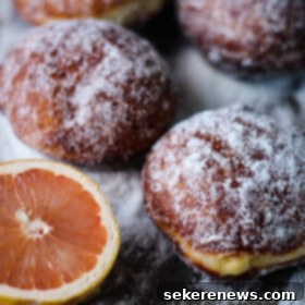 Tangy Grapefruit-Filled Doughnuts 6 Grapefruit Curd Stuffed Doughnuts