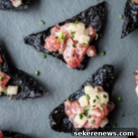 Nori-Crisped Tuna Tartare 8 Tuna Tartare with Nori Chips