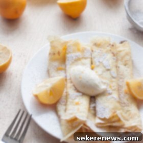 Meyer Lemon Ricotta Cloud Crepes 7 Crepes with Whipped Meyer Lemon Ricotta